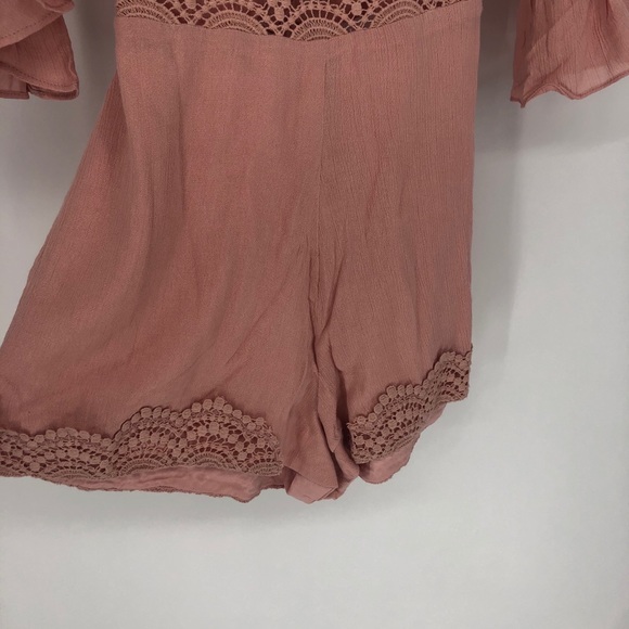 Ale by Alessandra Leticia Romper NEW Tea Rose M XS - Picture 5 of 10